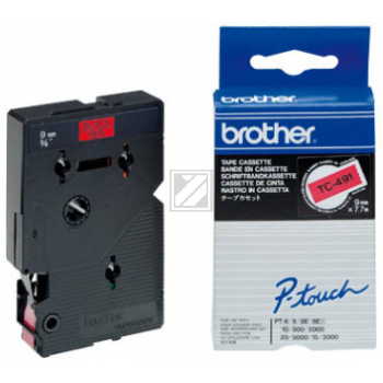 Brother Schriftband 9mm Brother Schriftbandkassette (TC-491)