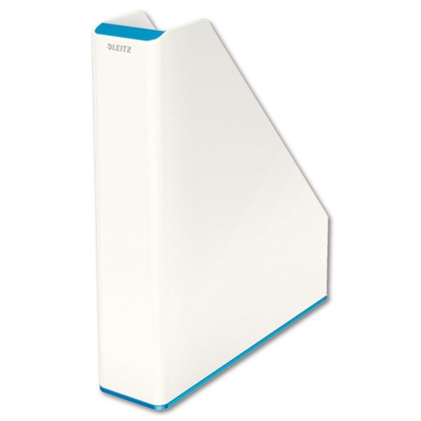 Stehsammler WOW A4 weiß/blau metallic LEITZ 5362-10-36 Duo Farbe