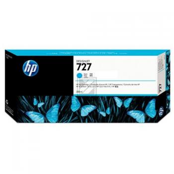 Original HP F9J76A / 727 Tinte cyan
