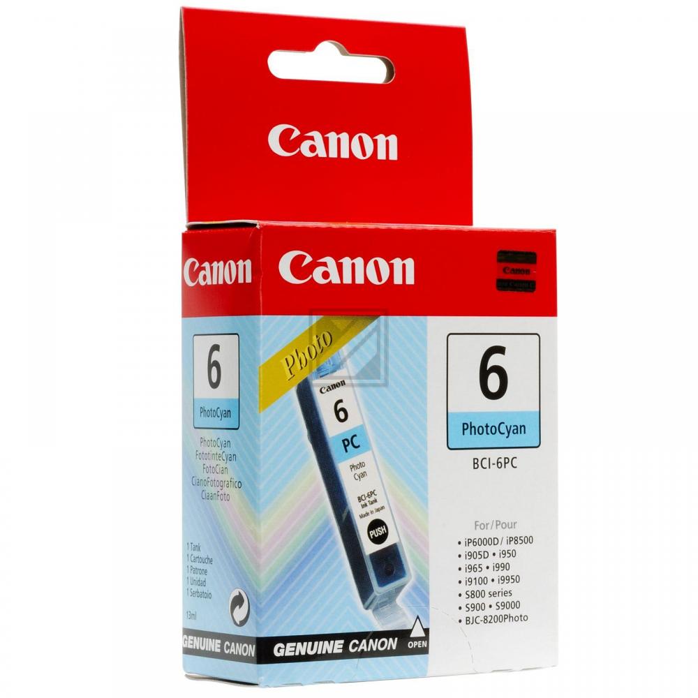 Original Canon 4709A002 / BCI-6PC Tinte cyan hell