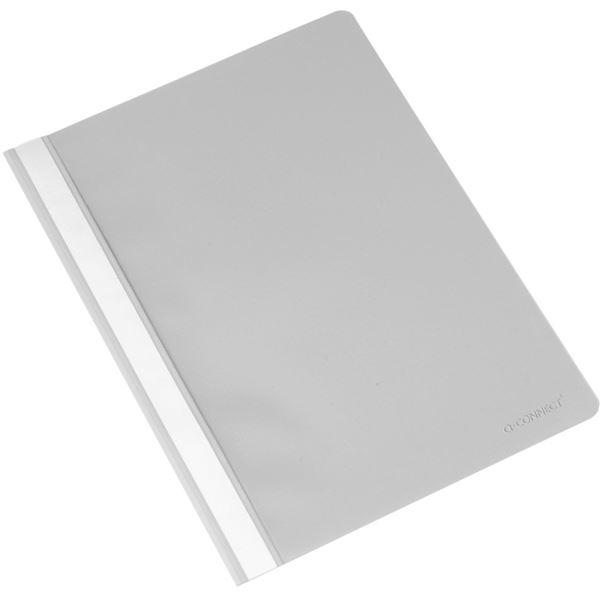 Kunststoffordner Q-Connect, A4, grau, 50 Stück