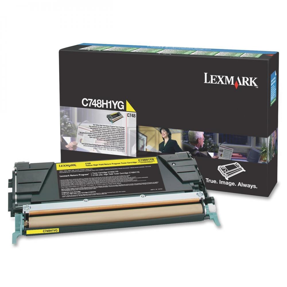 Original Lexmark C748H1YG Toner gelb