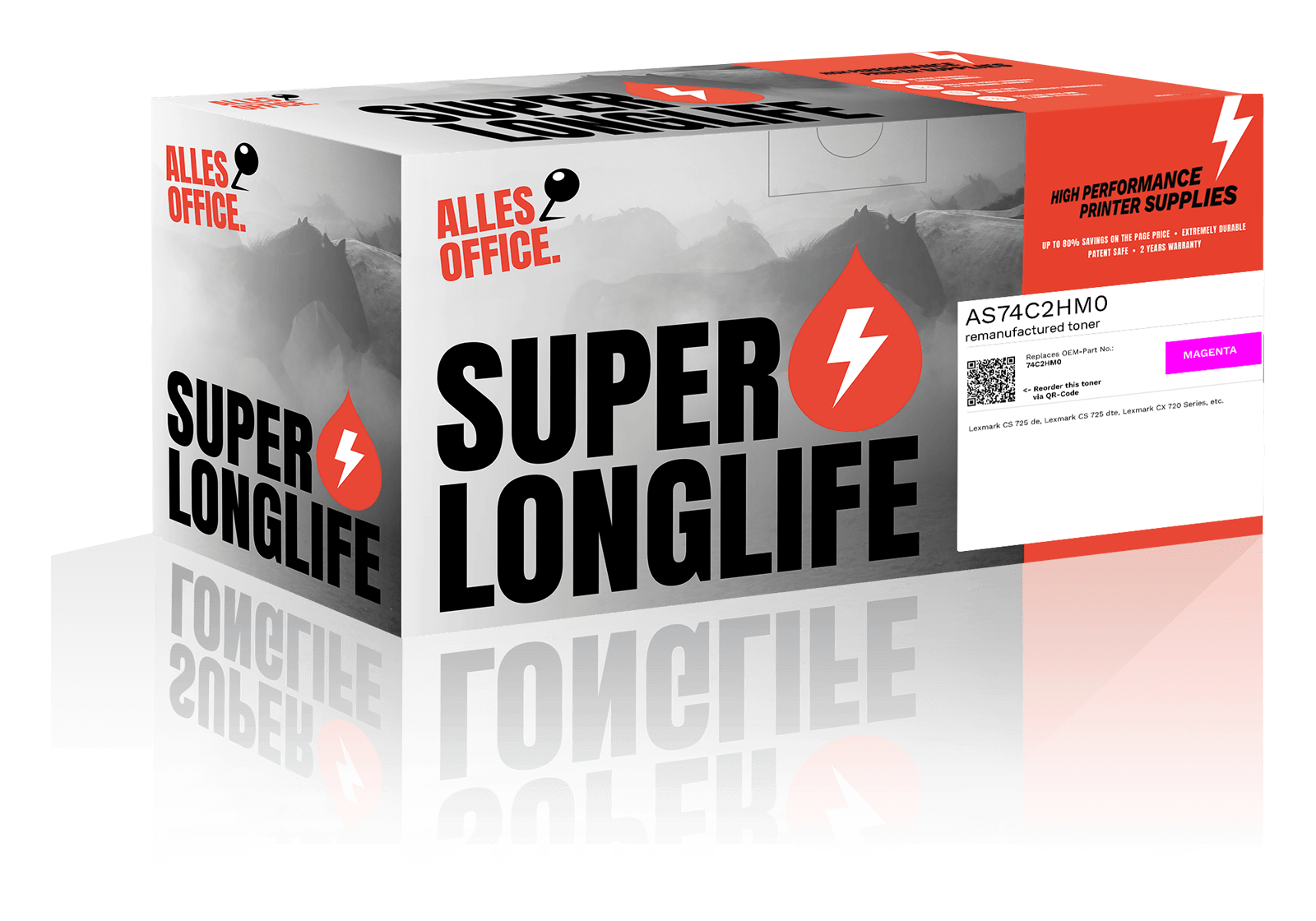 Superlonglife Lexmark 74C2HM0 Toner magenta