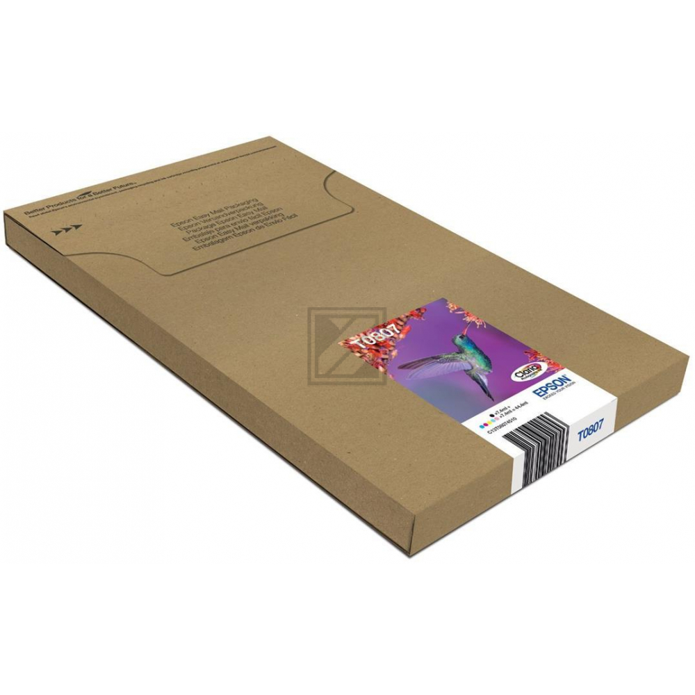 Original Epson C13T08074510 / T0807 Tinte schwarz, cyan, cyan hell, magenta hell, magenta, gelb