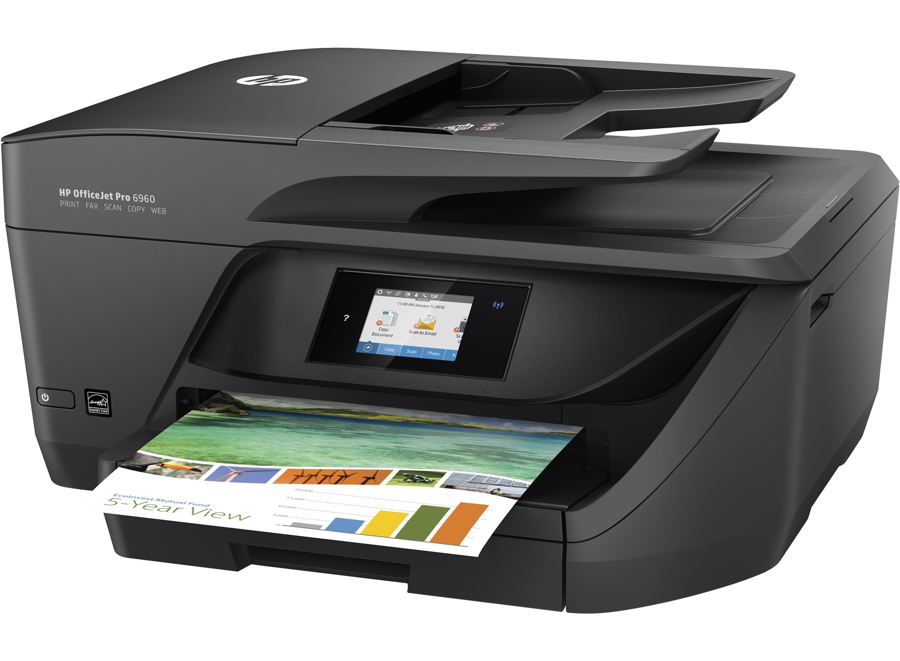 HP OfficeJet 6960 Tintenstrahl A4 600 x 1200 DPI 18 Seiten pro Minute WLAN