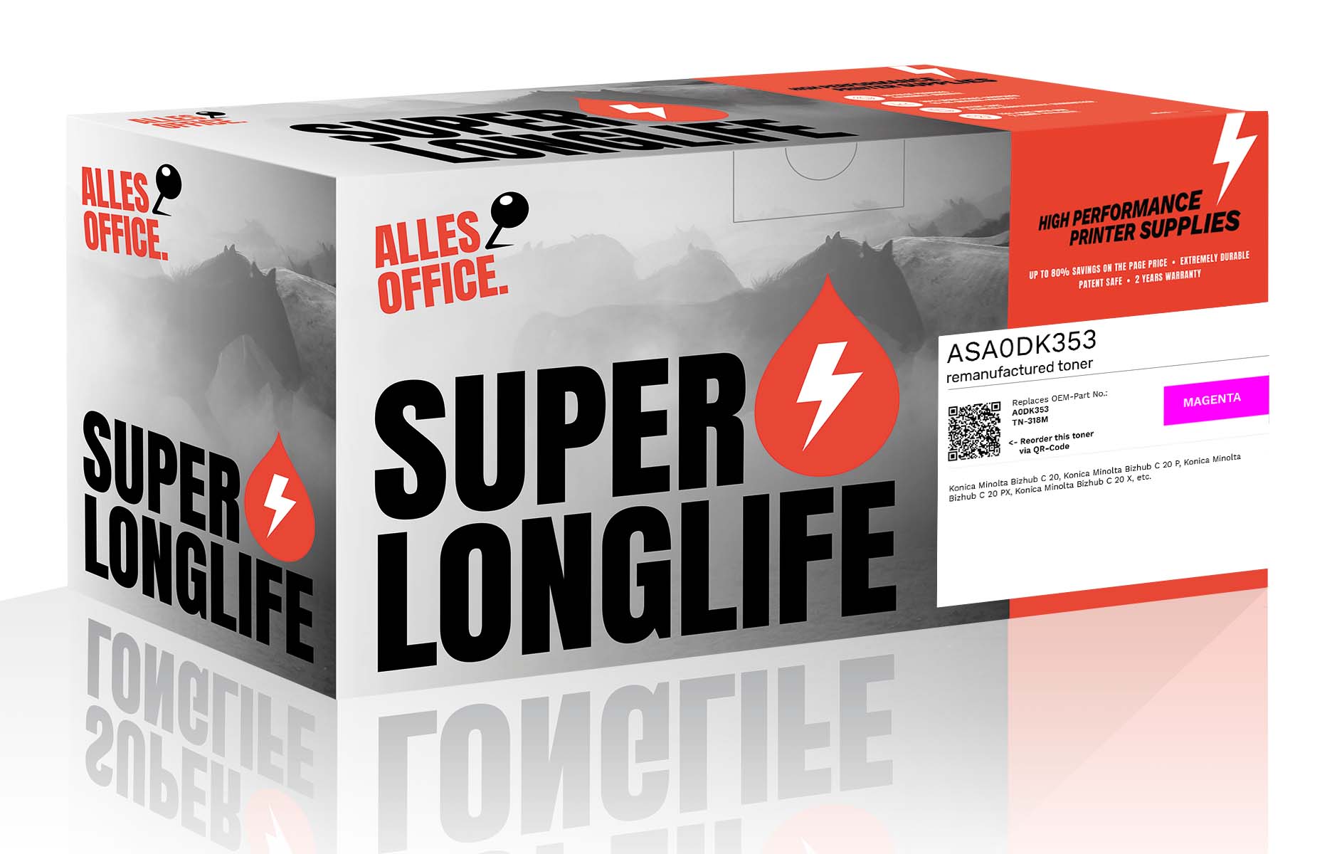Superlonglife Konica Minolta A0DK353 / TN-318M Toner magenta