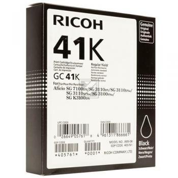 Original Ricoh 405761 / GC-41K Tinte schwarz