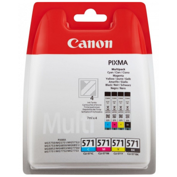 Original Canon 0386C005 / 571 Tinte schwarz, color