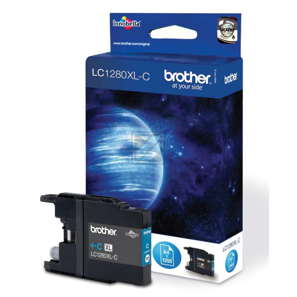 Original Brother LC-1280XLC Tinte cyan