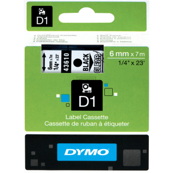DYMO D1 Standard 6mm x 7m