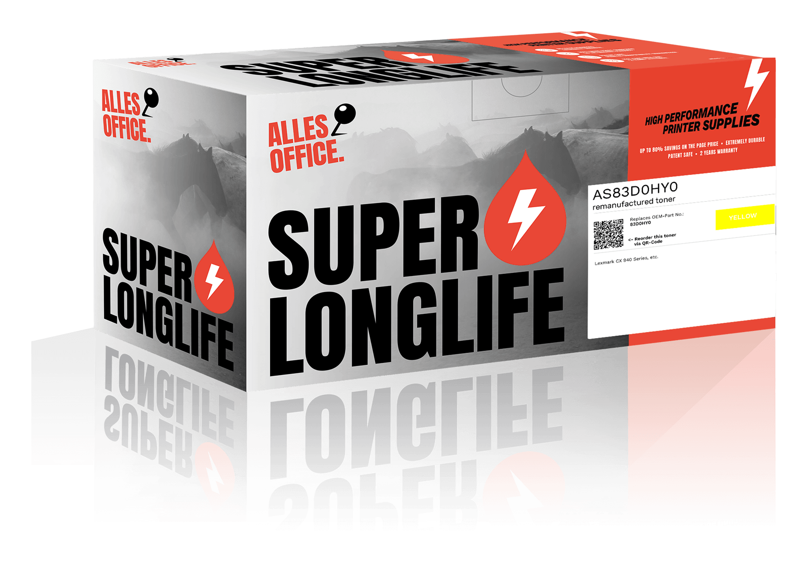 Superlonglife Lexmark 83D0HY0 Toner gelb