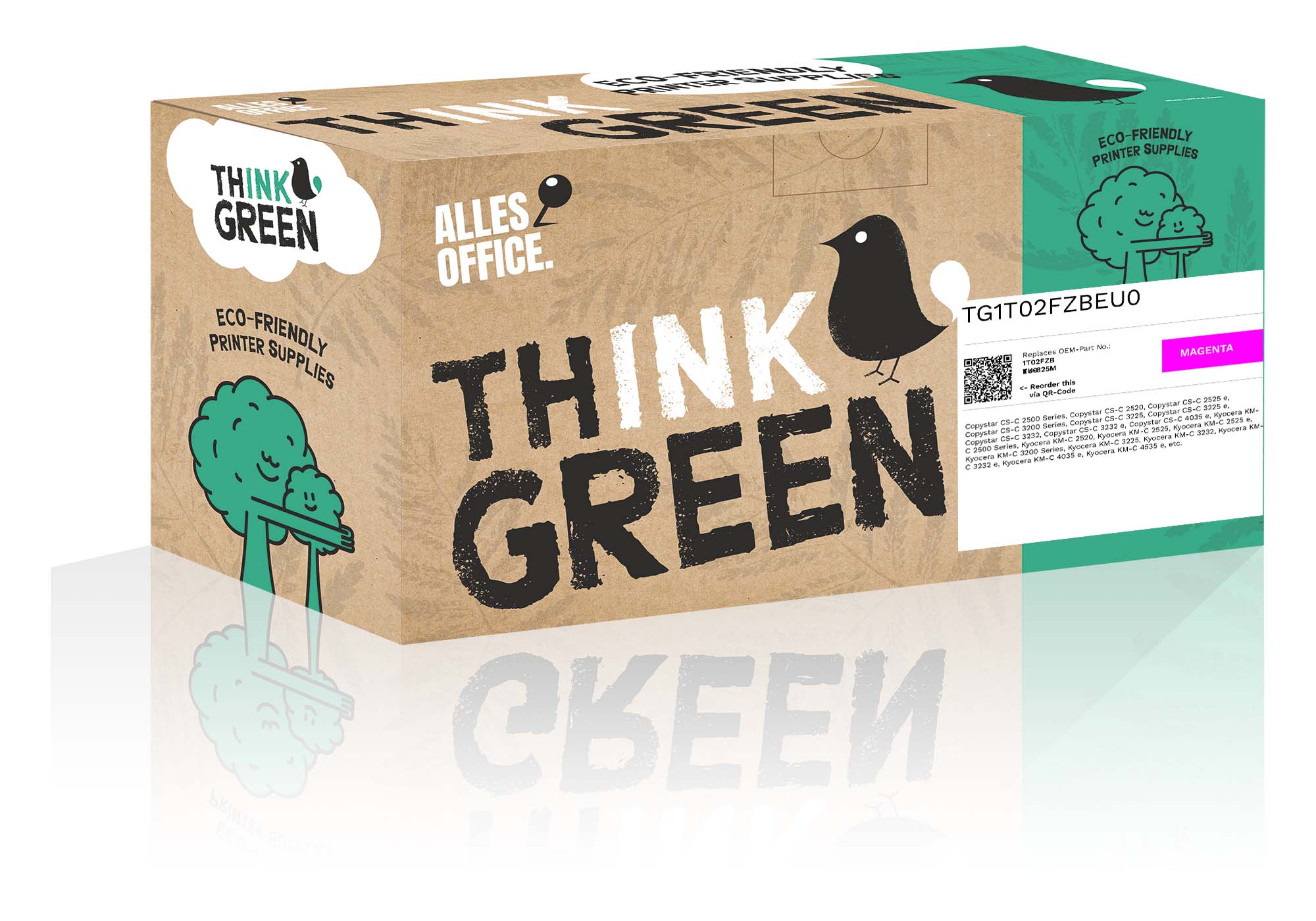 ThinkGreen Kyocera 1T02FZBEU0 / TK-825M Toner magenta
