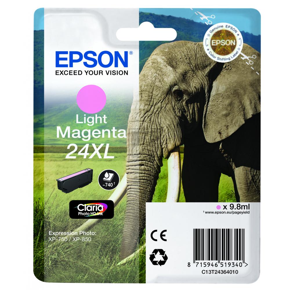 Original Epson C13T24364012 / 24XL Tinte magenta hell
