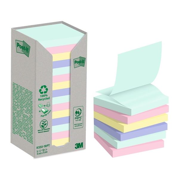 Z-Flocken recycelt Super Sticky NATURE, 76x76mm, 16 Stk.