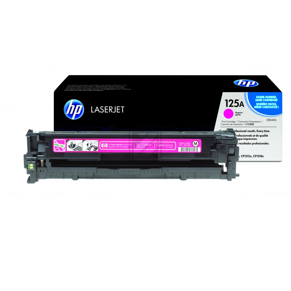 Original HP CB543A / 125A Toner magenta HP Toner-Kartusche magenta (CB543A, 125A)