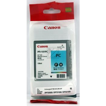 Original Canon 0887B001 / PFI-101PC Tinte cyan hell