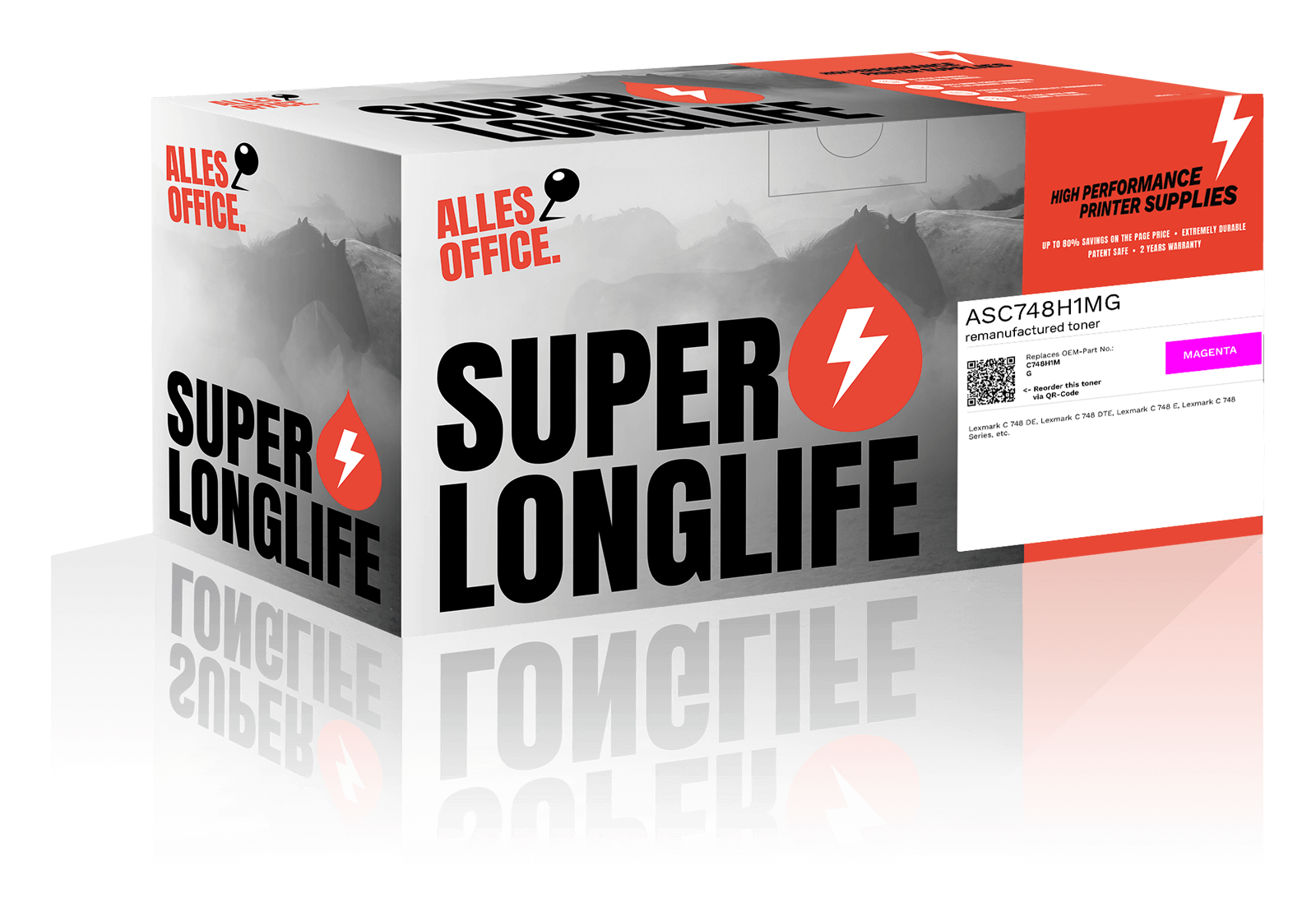 Superlonglife Lexmark C748H1MG Toner magenta