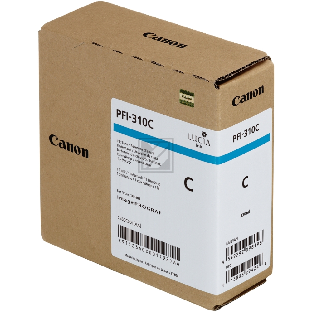 Original Canon 0812C001 / PFI-1300C Tinte cyan