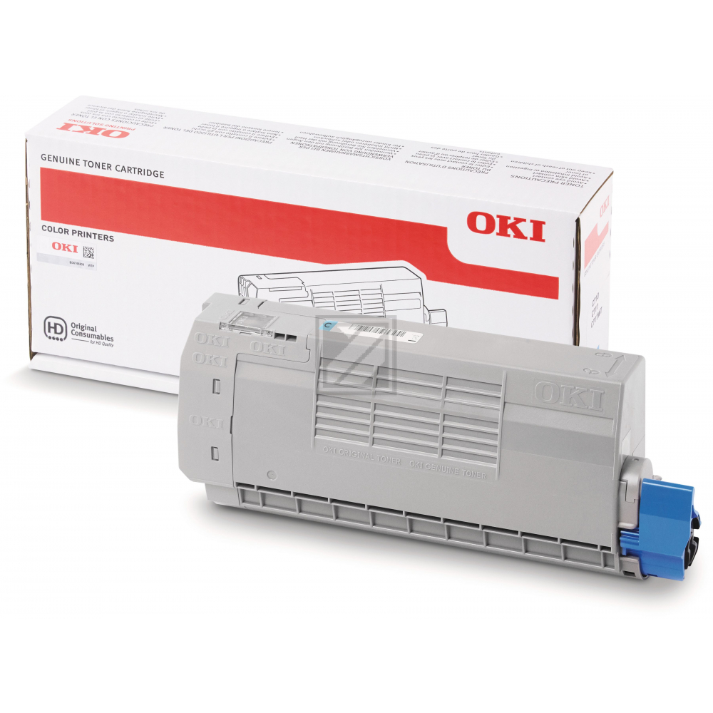 Original OKI 44318607 Toner cyan