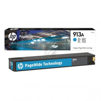 Original HP F6T77AE / 913A Tinte cyan