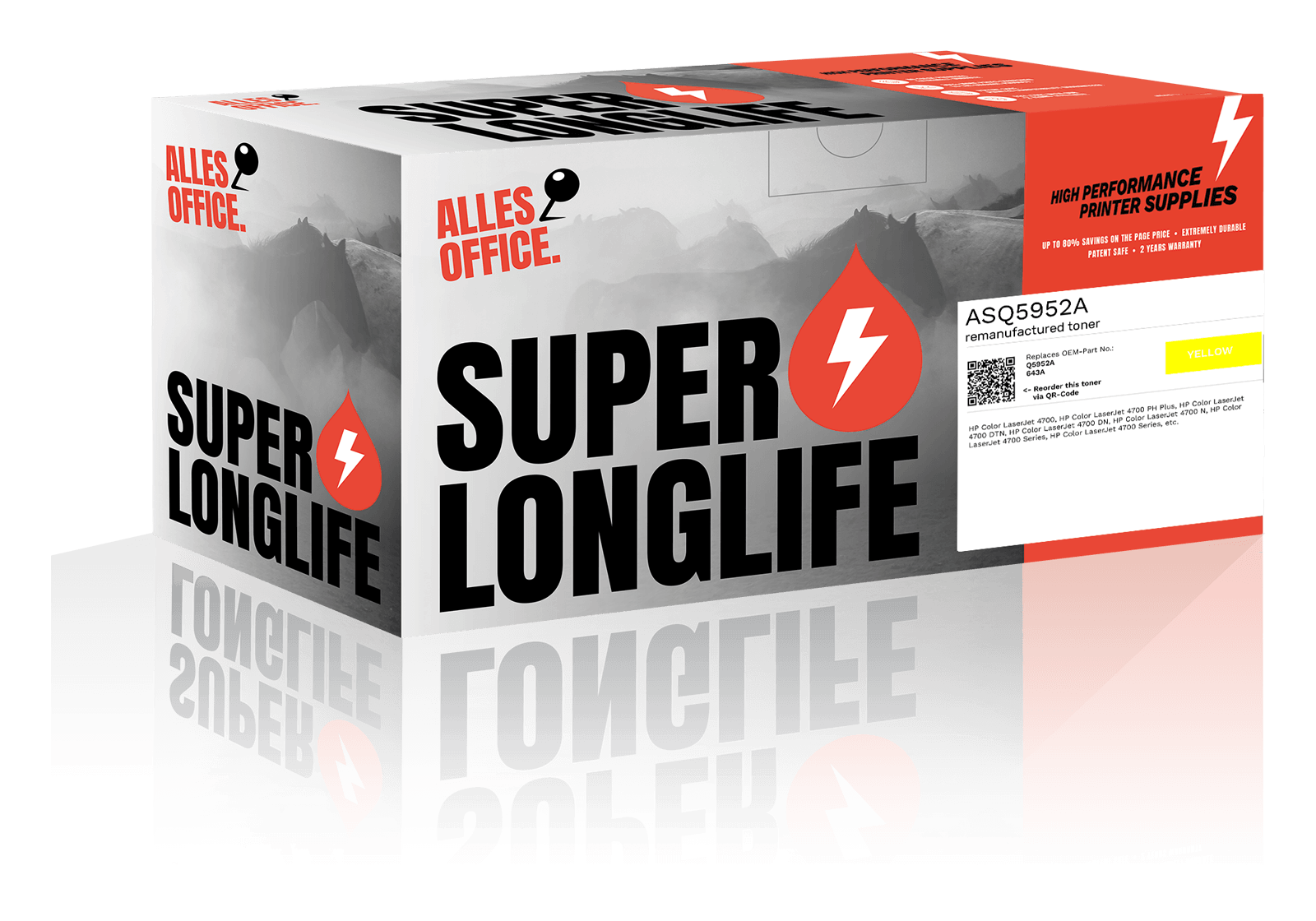 Superlonglife HP Q5952A / 643A Toner gelb