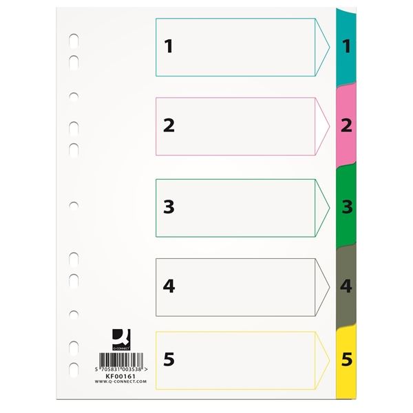 Q-Connect Papierspender, A4, weiß, 1-5