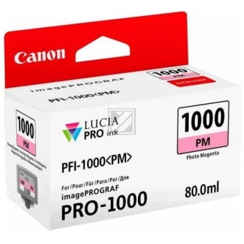 Original Canon 0551C001 / PFI-1000PM Tinte magenta hell Canon Tintenpatrone photo magenta (0551C001, PFI-1000PM)