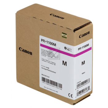 Original Canon 0852C001 / PFI-1100M Tinte magenta Canon Tintenpatrone magenta (0852C001, PFI-1100M)