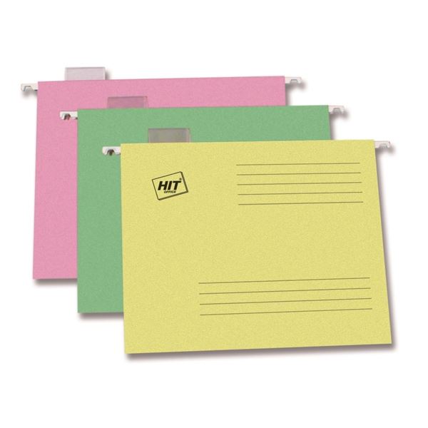 Papier-Hängemappen Hit Office A4, rosa, 25 Stück