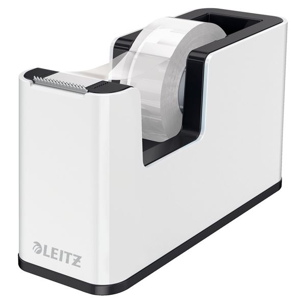 Leitz WOW Desktop Klebebandabroller, weiß/schwarz