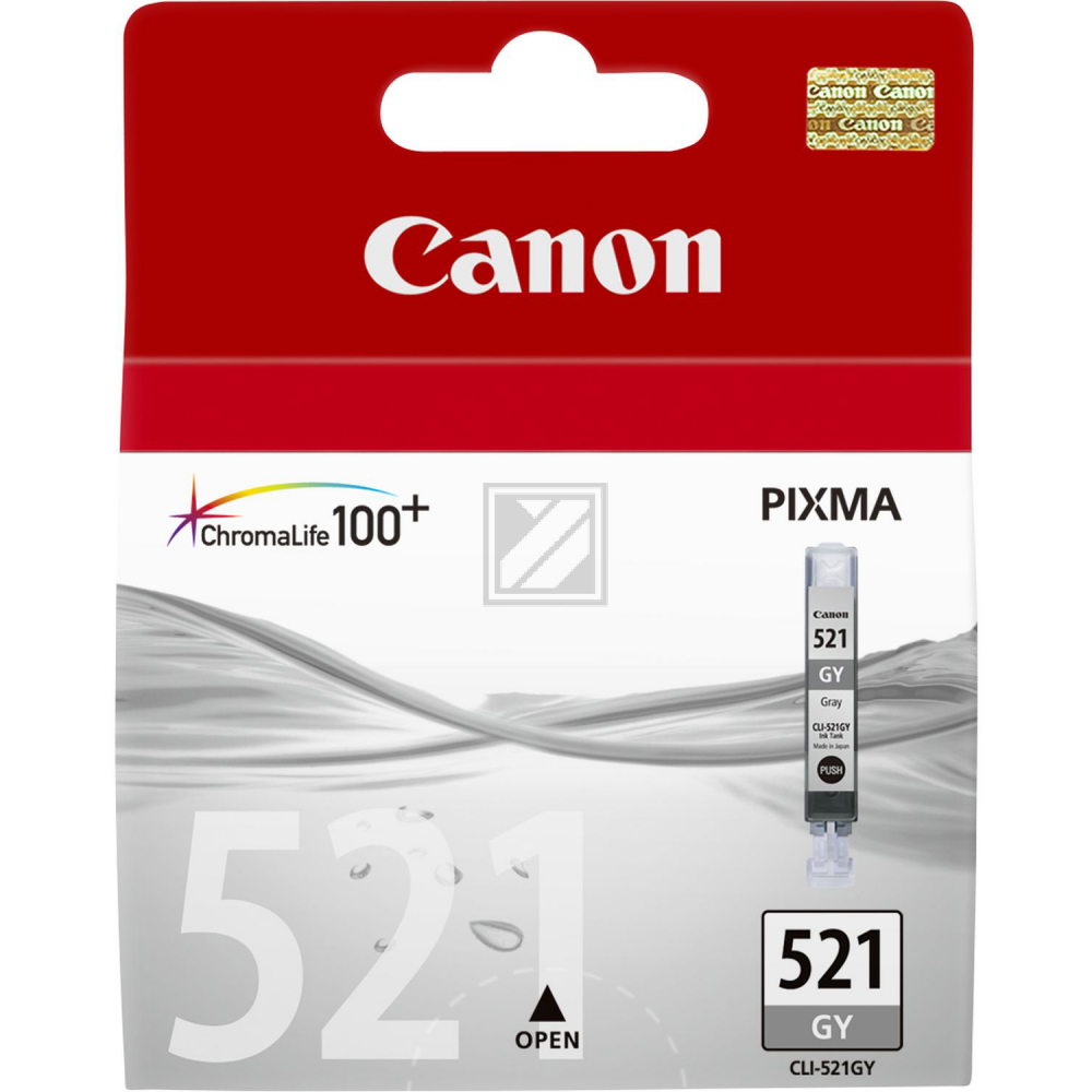 Canon Tintenpatrone grau (2937B001, CLI-521GY)