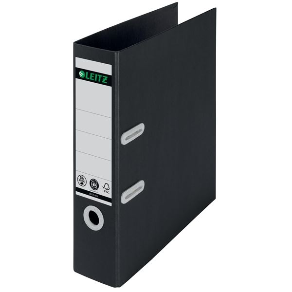 Umweltfreundlicher Leitz 180 A4 Hebelordner schwarz