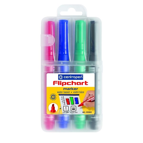 Flipchart-Marker Centropen 8560, 4 Farben