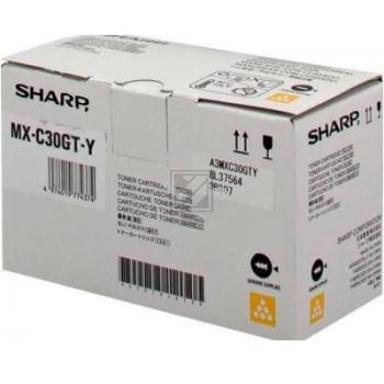 Original Sharp MXC30GTY Toner gelb