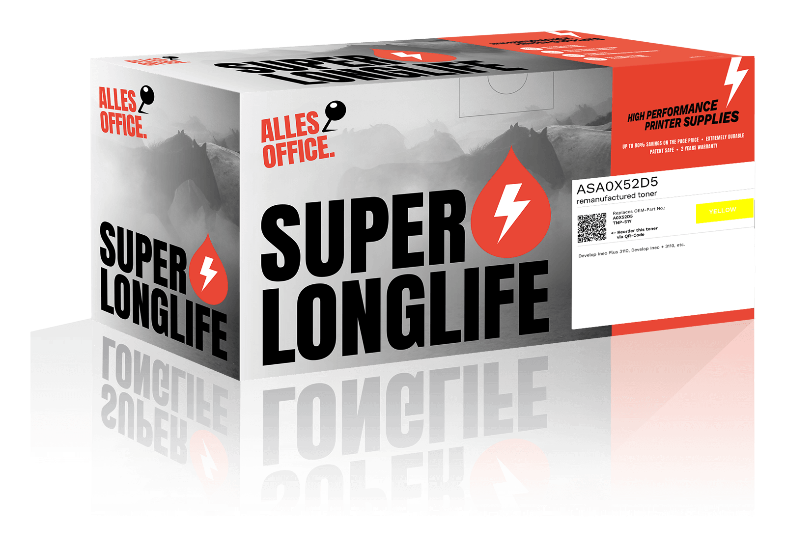 Superlonglife Develop A0X52D5 / TNP-51Y Toner gelb
