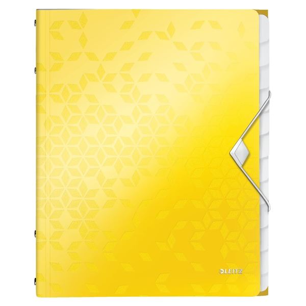 Sortierbuch WOW, A4, 12 Fächer, gelb