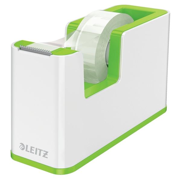 Leitz WOW Desktop Klebebandabroller, weiß/grün
