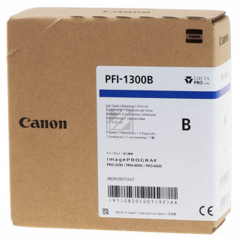Original Canon 0820C001 / PFI-1300B Tinte blau Canon Tintenpatrone blau (0820C001, PFI-1300B)