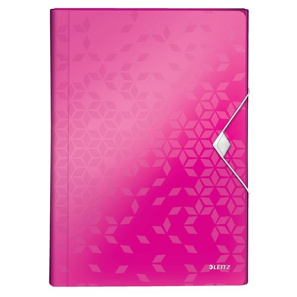 Leitz WOW Aktentasche mit Fächern, PP, rosa
