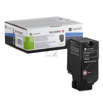 Original Lexmark 74C20M0 Rückgabe-Toner magenta