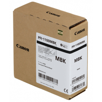 Original Canon 0849C001 / PFI-1100MBK Tinte schwarz matt Canon Tintenpatrone schwarz matt (0849C001, PFI-1100MBK)