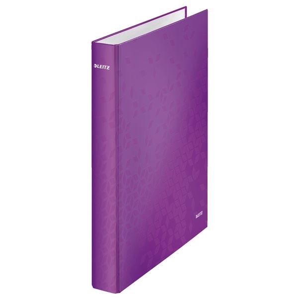 4-Ringbinder A4 Leitz WOW 2,5 cm, lila, Kunststoff