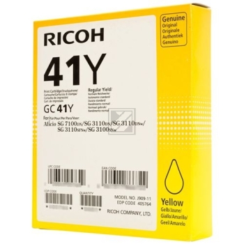 Original Ricoh 405764 / GC-41Y Tinte gelb