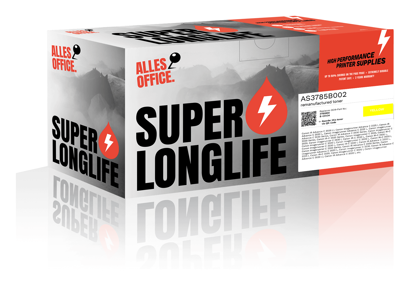 Superlonglife Canon 3785B002 / C-EXV34 Toner gelb