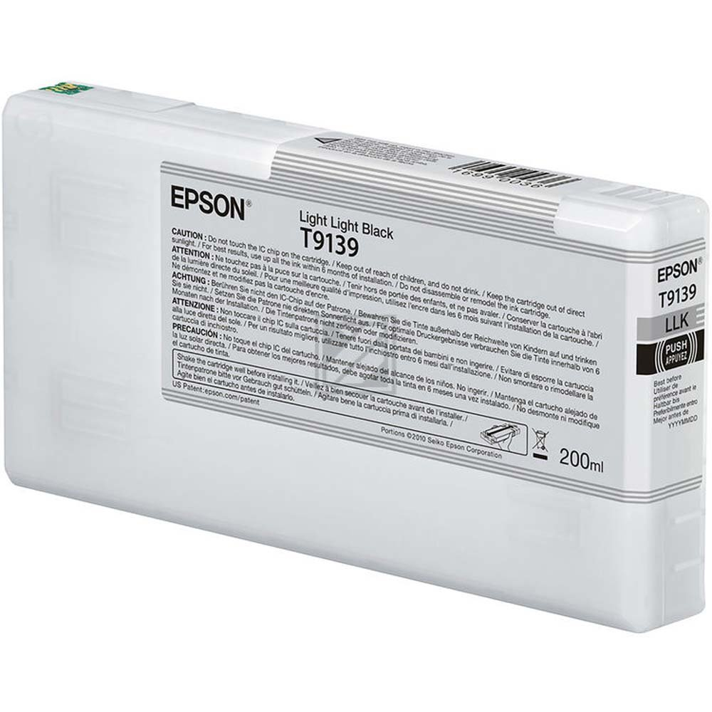 Original Epson C13T913900 / T9139 Tinte schwarz