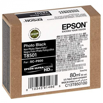 Original Epson C13T850100 / T8501 Tinte schwarz foto