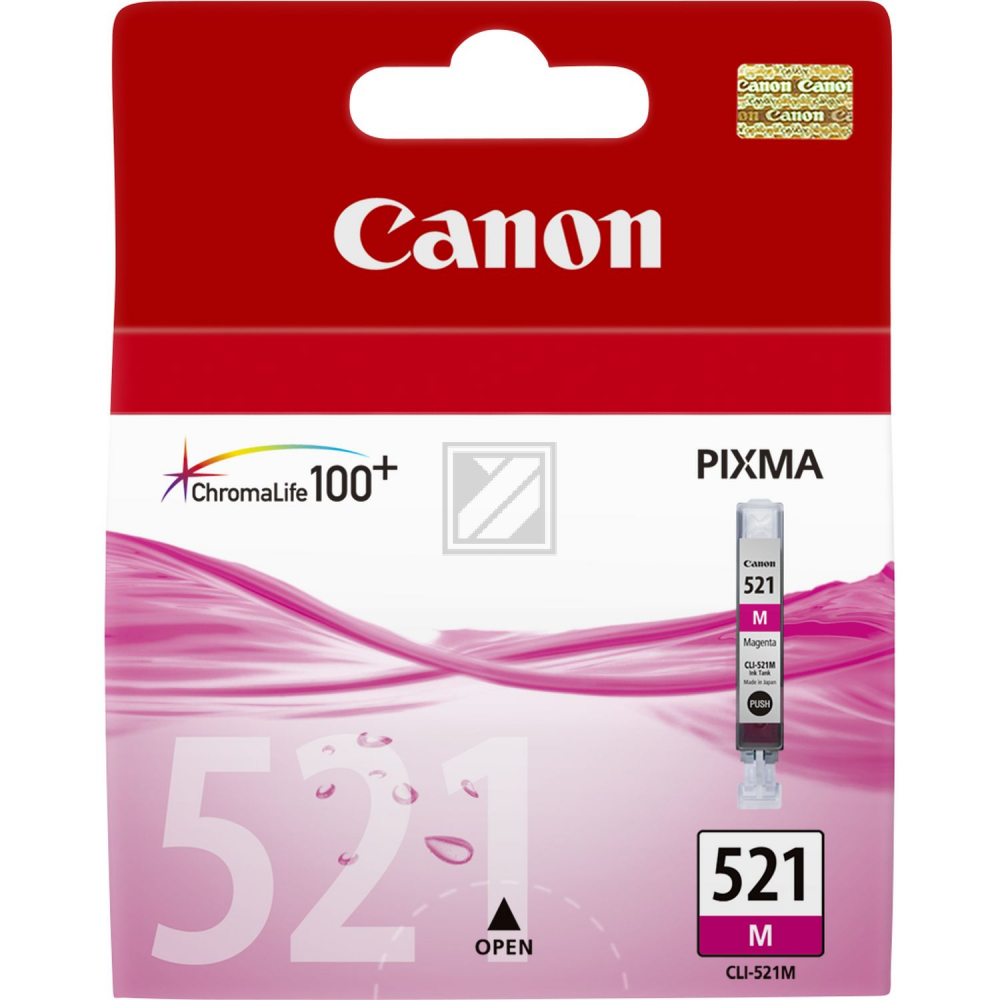Canon Tintenpatrone magenta (2935B001, CLI-521M)