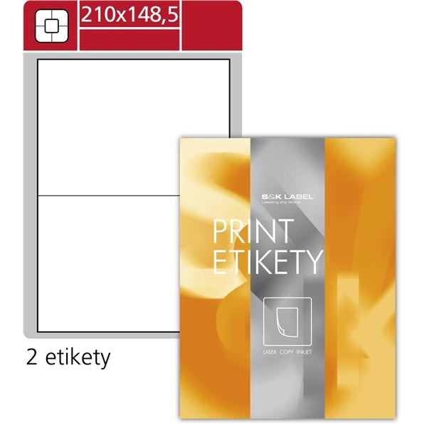 Scan-Etiketten S&amp;K Label-weiß, 210x148 mm, 200x Stück