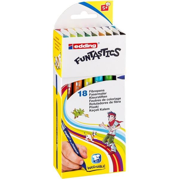 Edding Kindermalstifte 15, Satz mit 18 Farben
