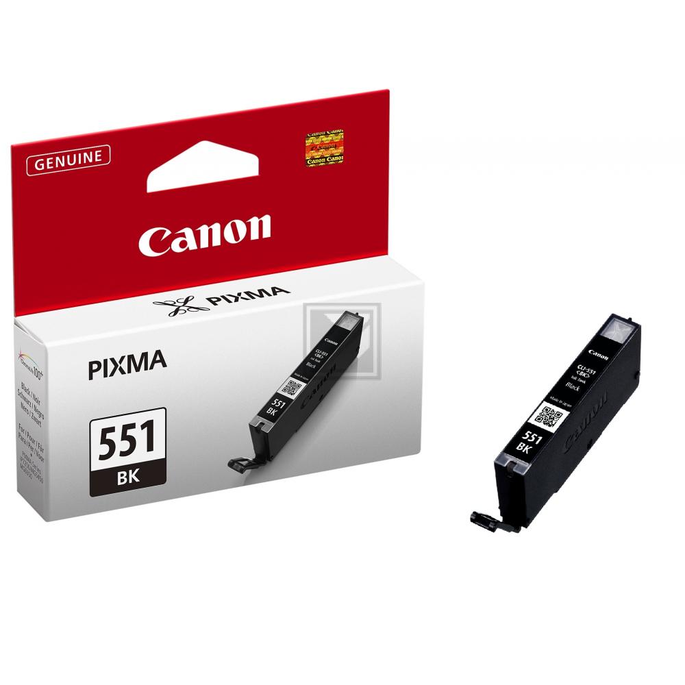 Test Canon Tintenpatrone schwarz (6508B001, CLI-551BK)